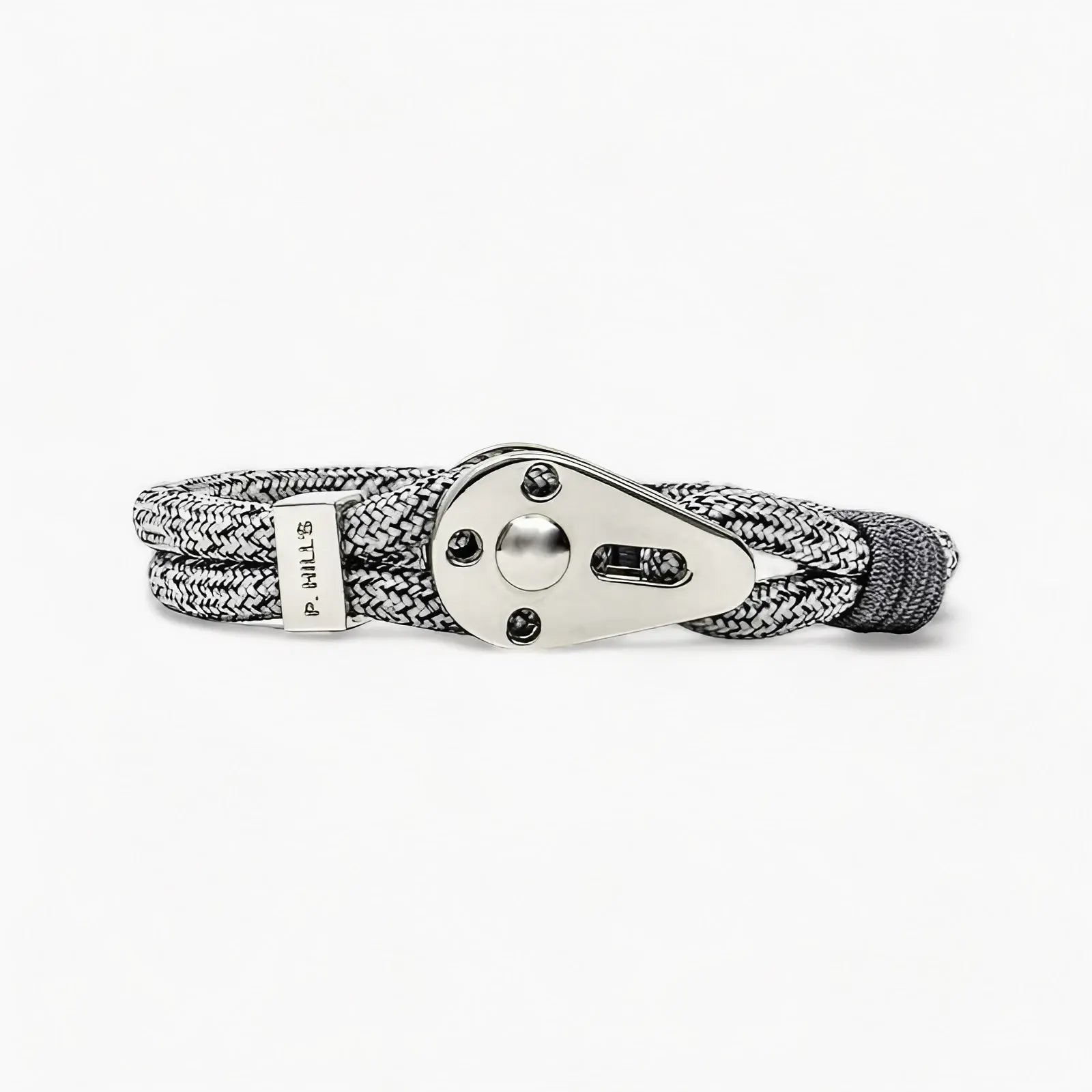 Bracelet White sands blanc chiné Patrice hill's fabriqué à la main en france