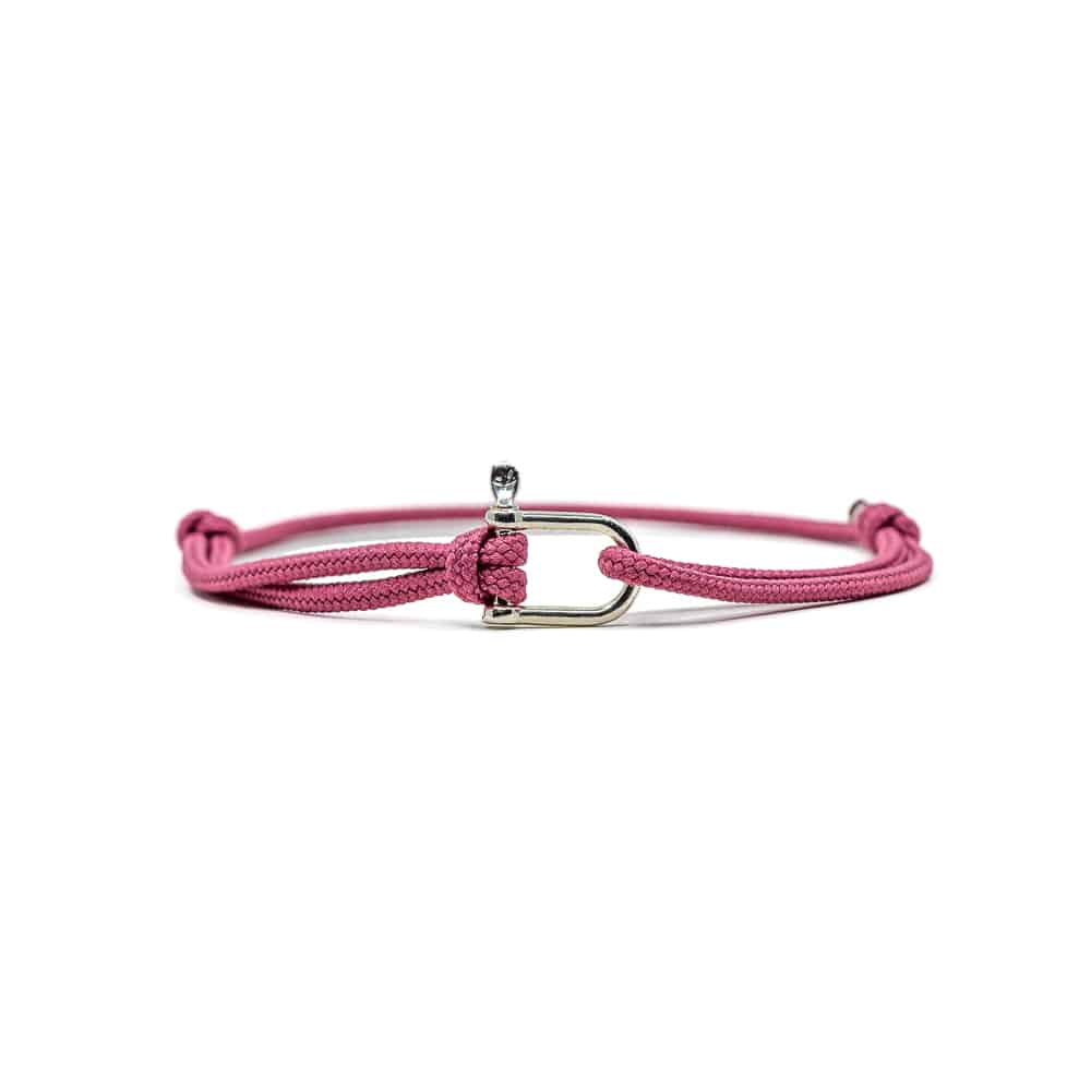Bracelet Patrice Hill's femme rose pêche fabriqué en France