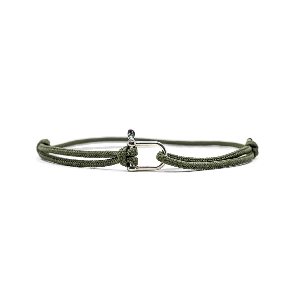 Bracelet femme vert foret fabriqué à la main en France
