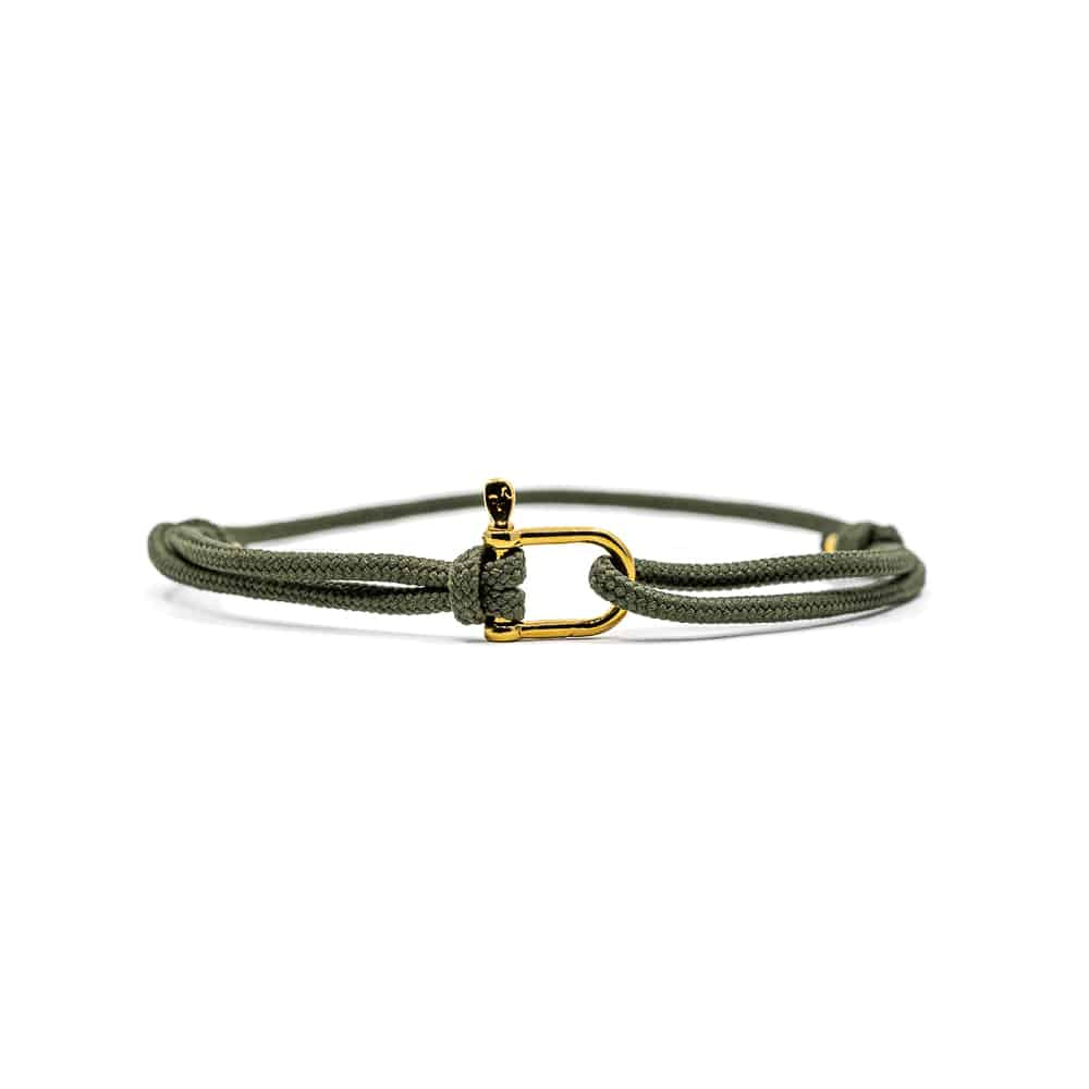 Bracelet Patrice Hill's femme vert foret fabriqué en France