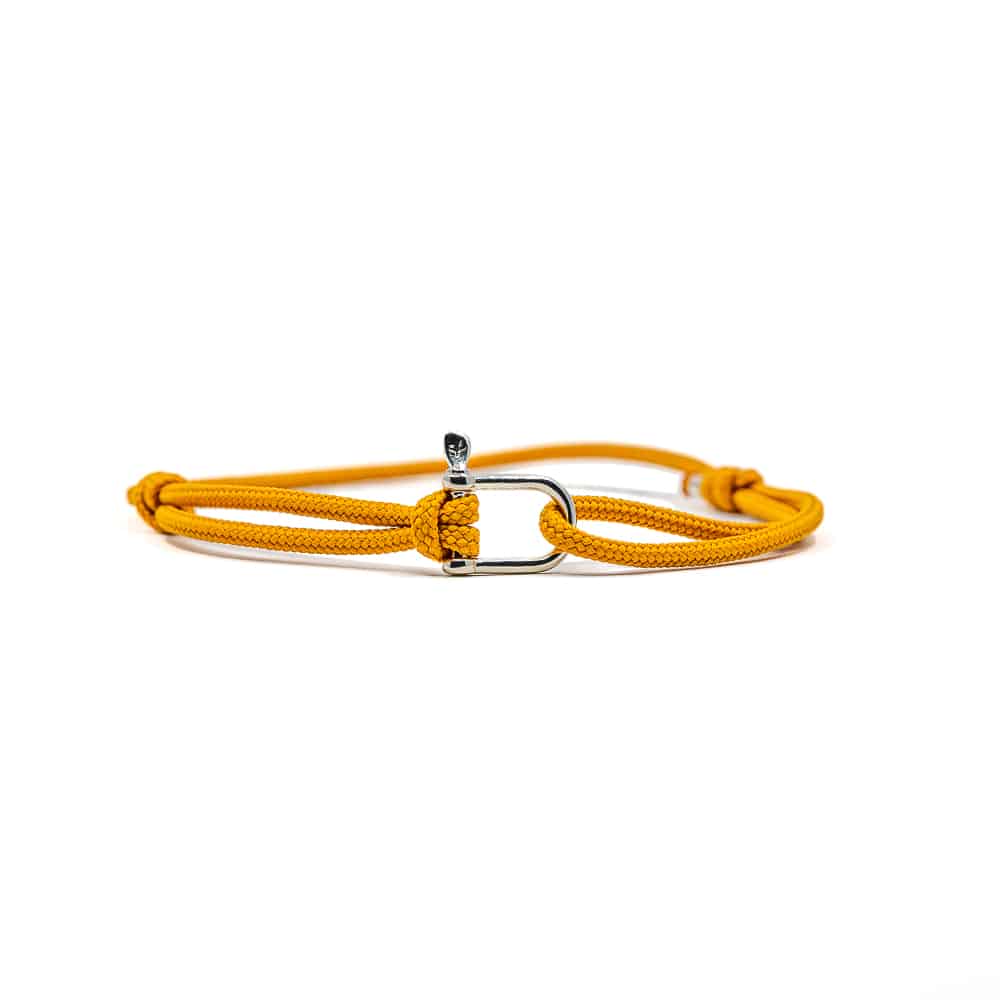 bracelet Patrice Hill's femme couleur curry fabriqué à la main en France