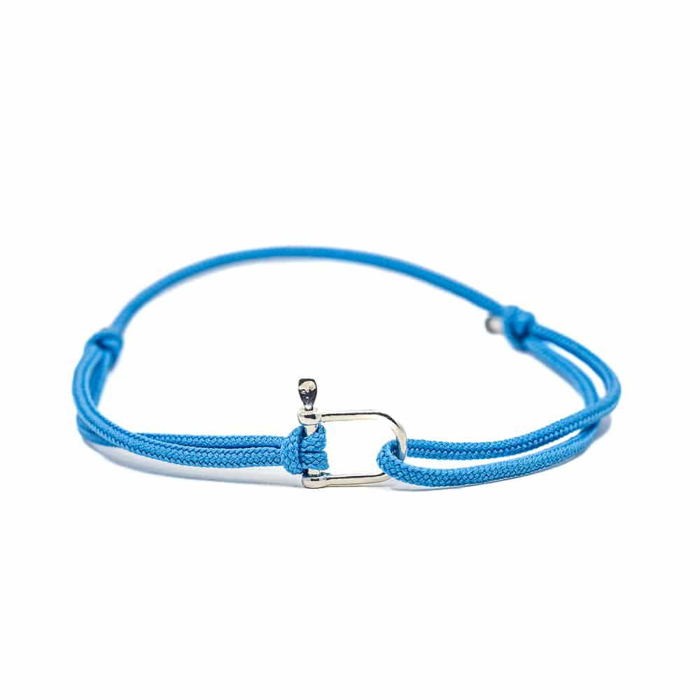 Bracelet femme bleu pastel fabriqué à la main en France