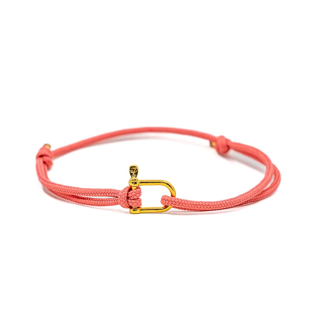 Bracelet Patrice Hill's femme rose fabriqué à la main en France
