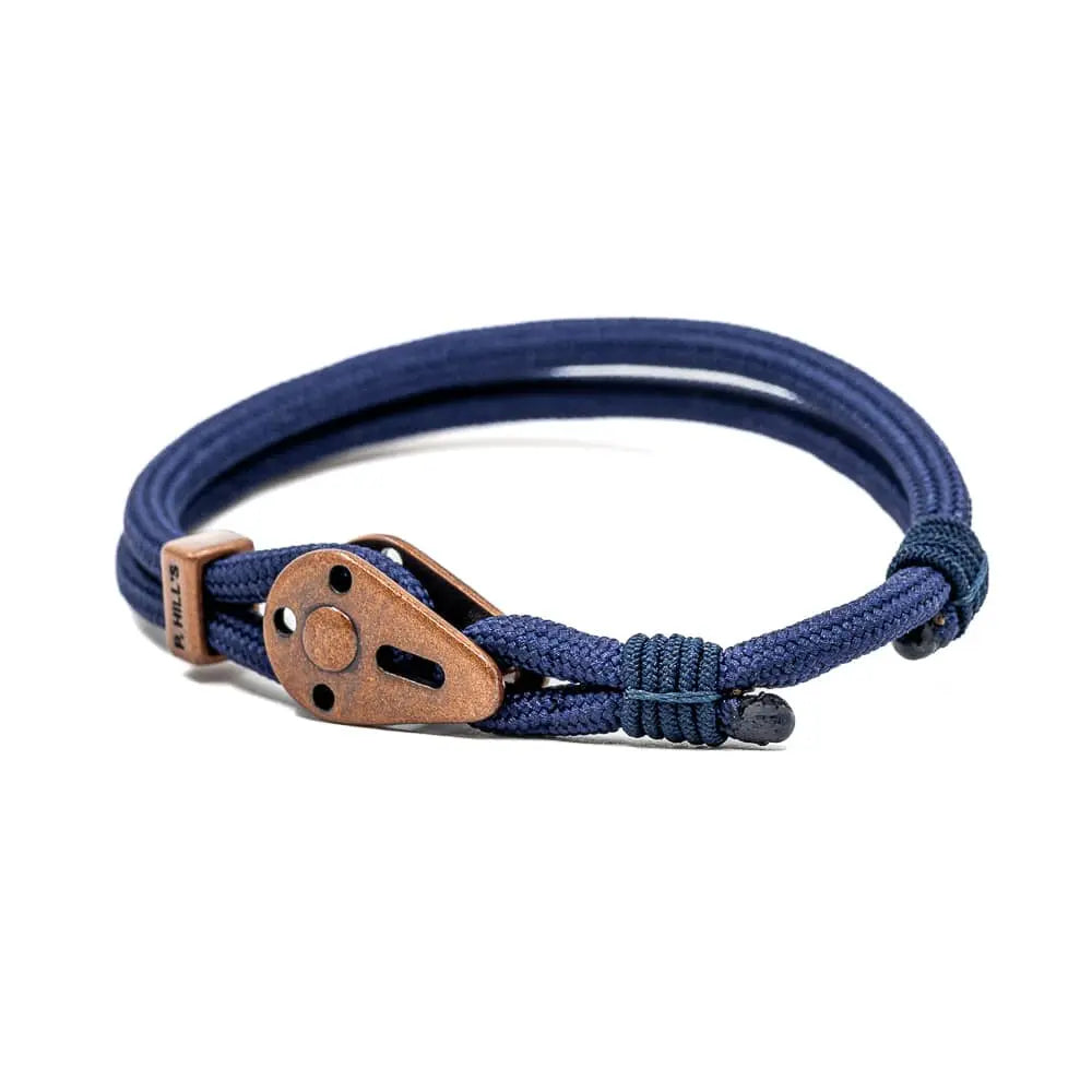 Bracelet Ajustable Mungo bleu marine fabriqué en France