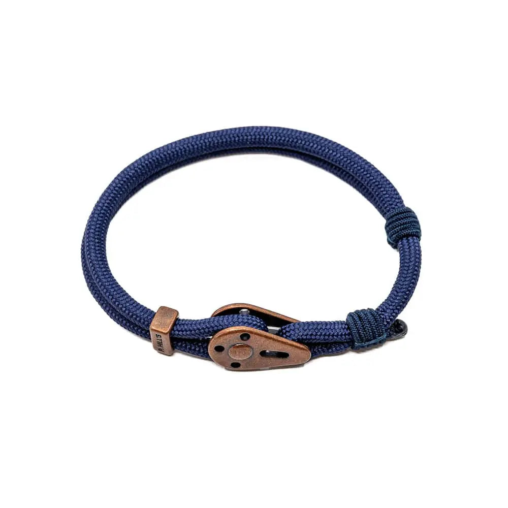 Bracelet Ajustable Mungo bleu marine fabriqué en France