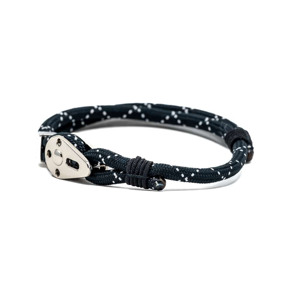 Bracelet noir éco-responsable Iroise Patrice Hill's