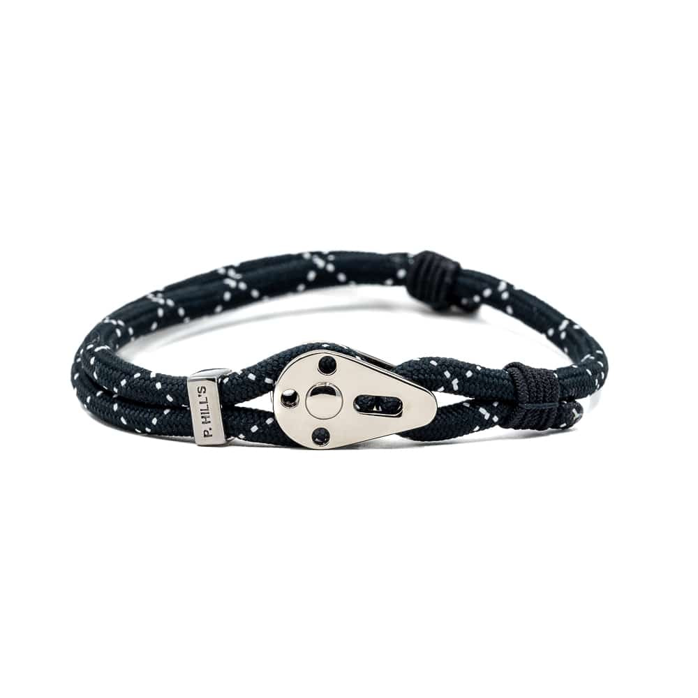 Bracelet éco-responsable ajustable Iroise noir