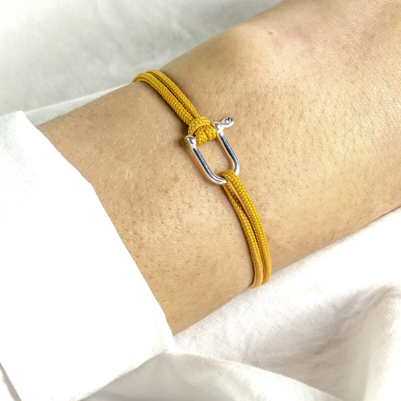 Bracelet femme moutarde fabriqué en France