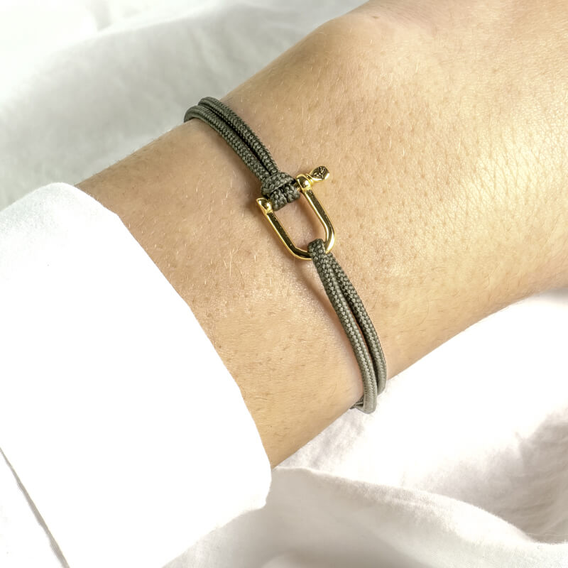 Bracelet Patrice Hill's femme vert foret fabriqué à la main en France