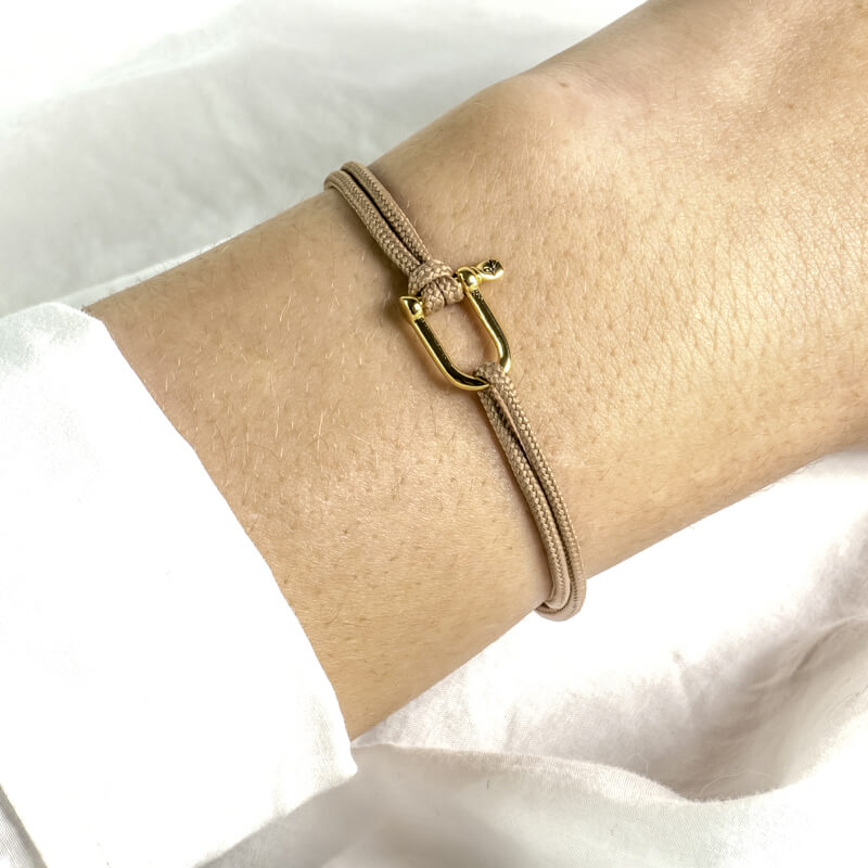 Bracelet Patrice Hill's femme sable fabriqué à la main en france