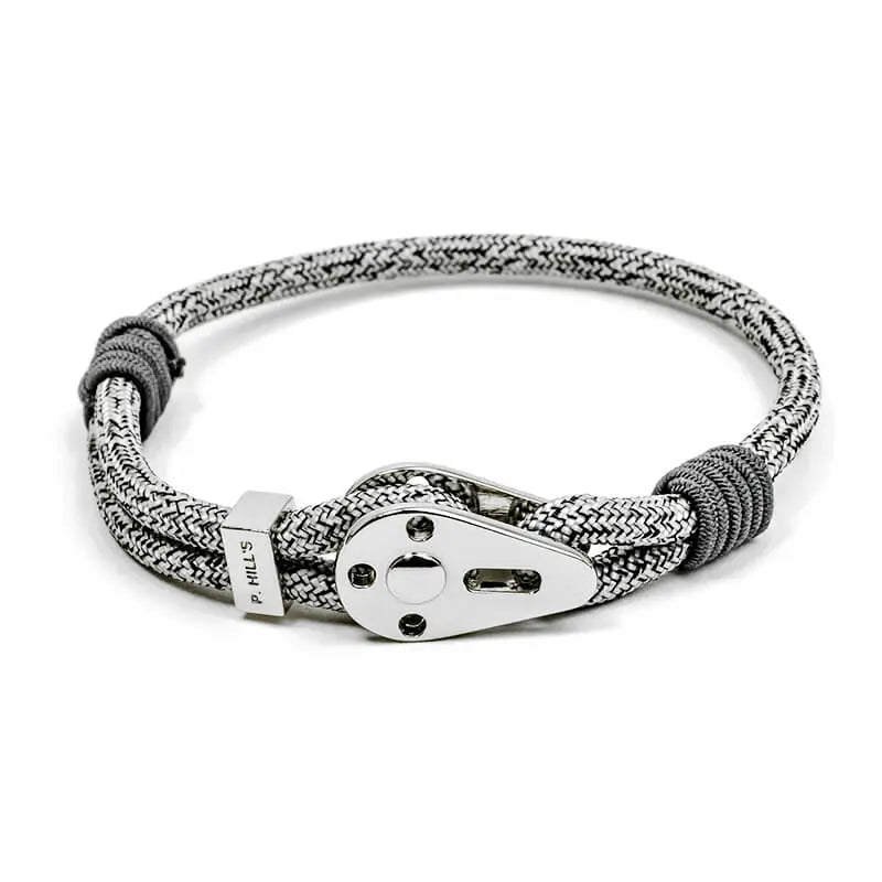 Bracelet White sands blanc chiné Patrice hill's fabriqué à la main en france