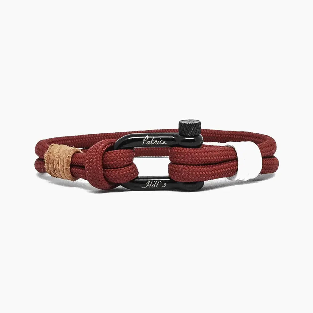 Bracelet Sunset rouge bordeaux Patrice Hill's