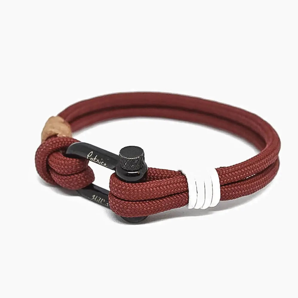 Bracelet Sunset rouge bordeaux Patrice Hill's fabriqué en France
