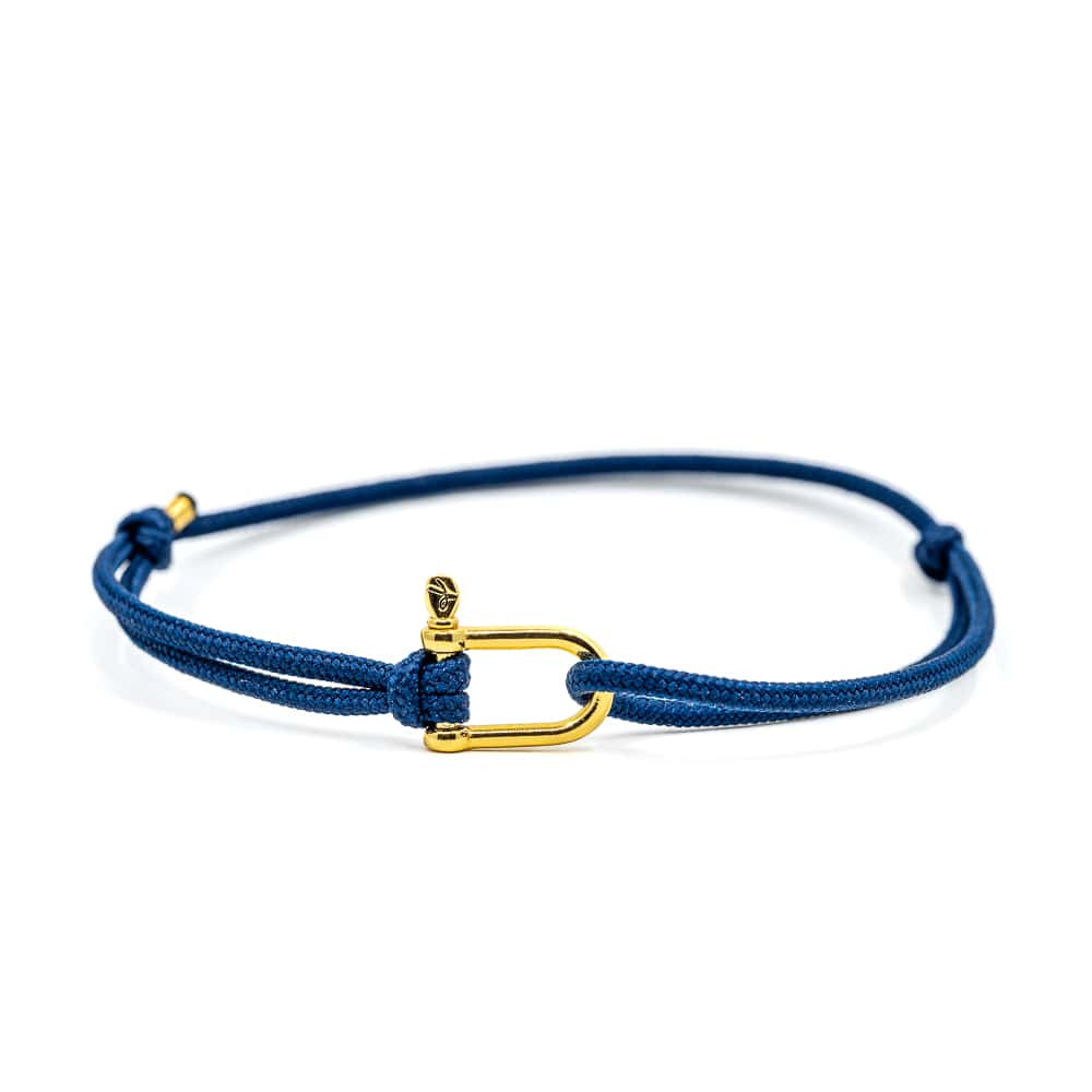 Bracelet Patrice Hill's femme bleu fabriqué à la main en France