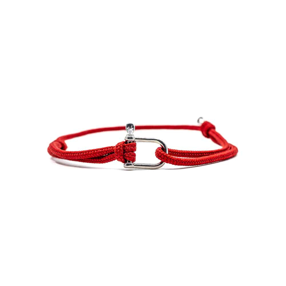 bracelet femme rouge carmin fabriqué en france