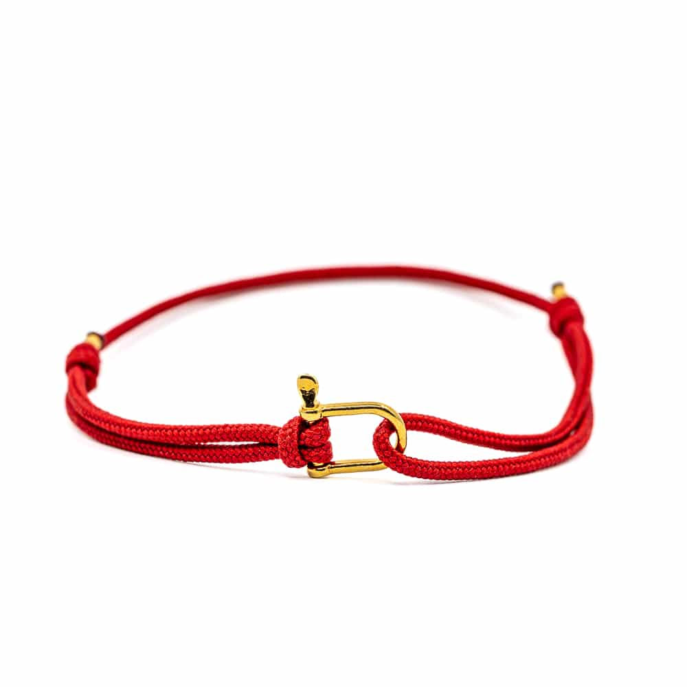 bracelet femme Patrice Hill's rouge carmin fabriqué en france