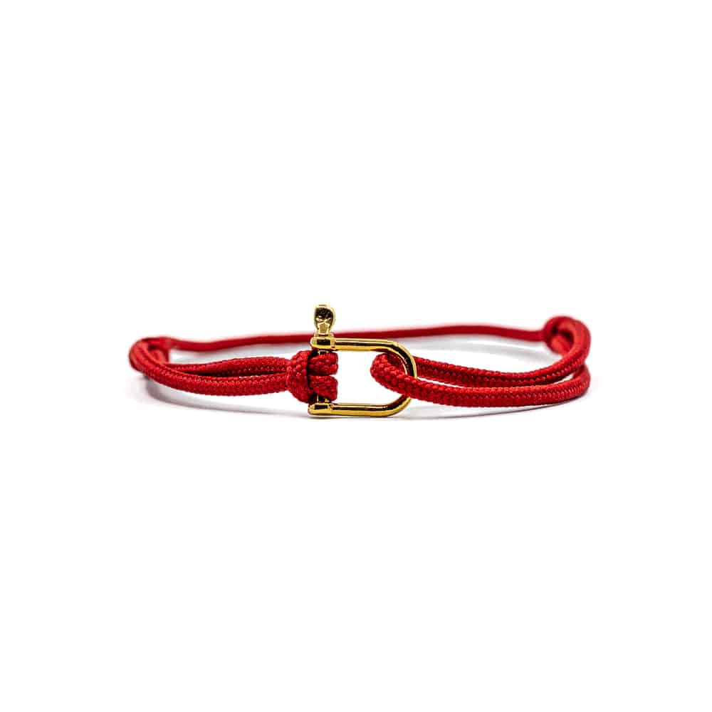 bracelet femme rouge carmin fabriqué en france