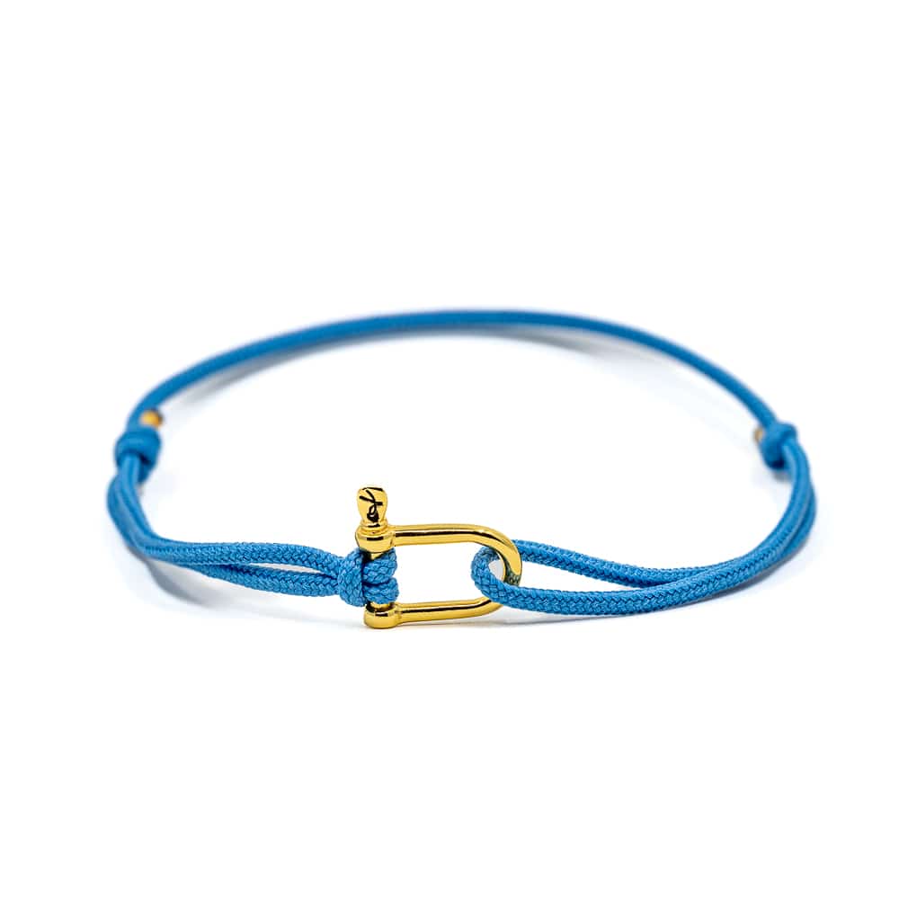 Bracelet femme bleu pastel fabriqué à la main en France