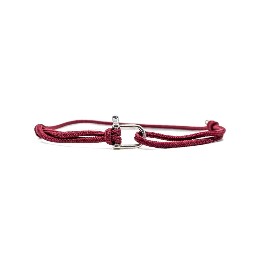 bracelet femme rouge bordeaux fabriqué en france