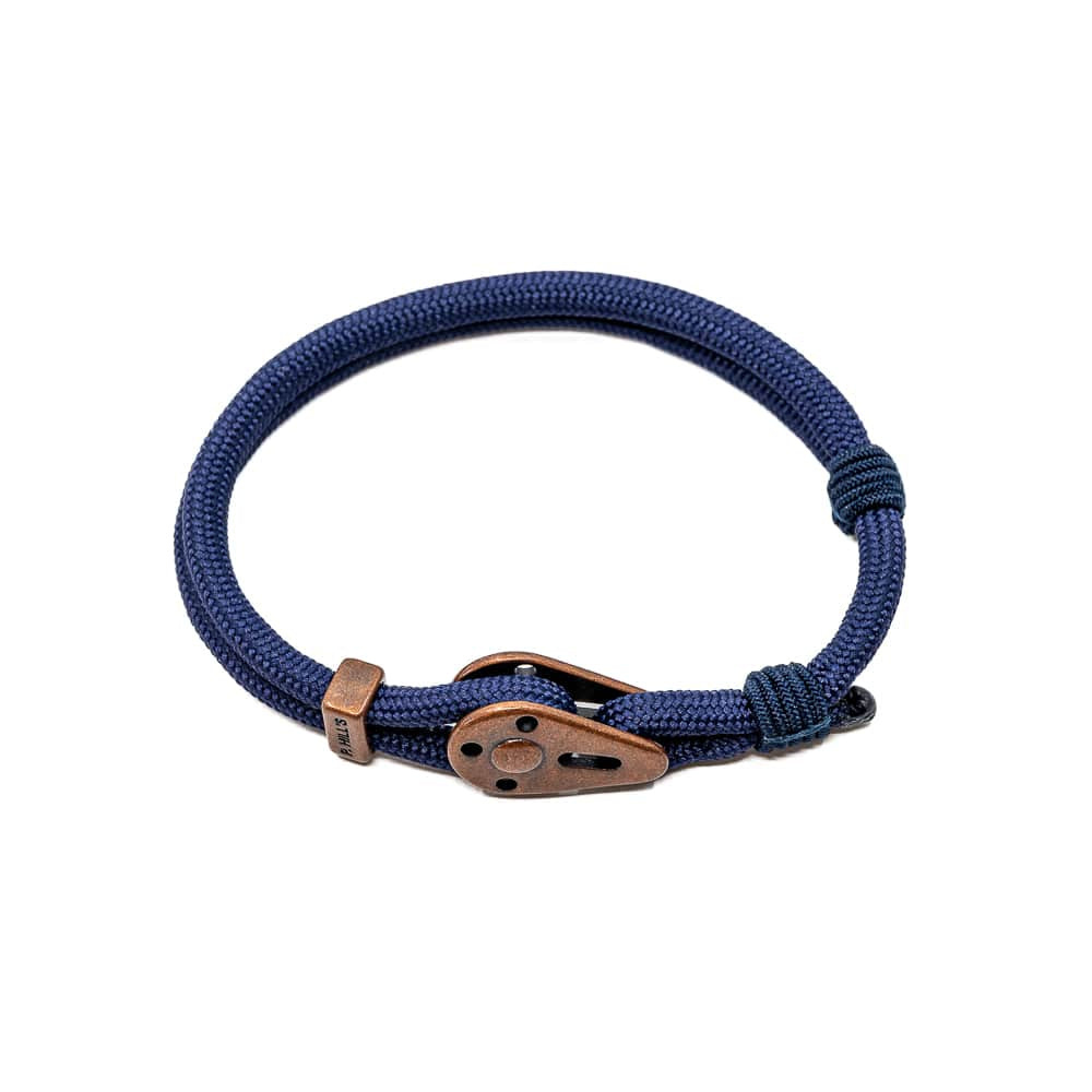 Bracelet Ajustable Mungo bleu cobalt fabriqué en France