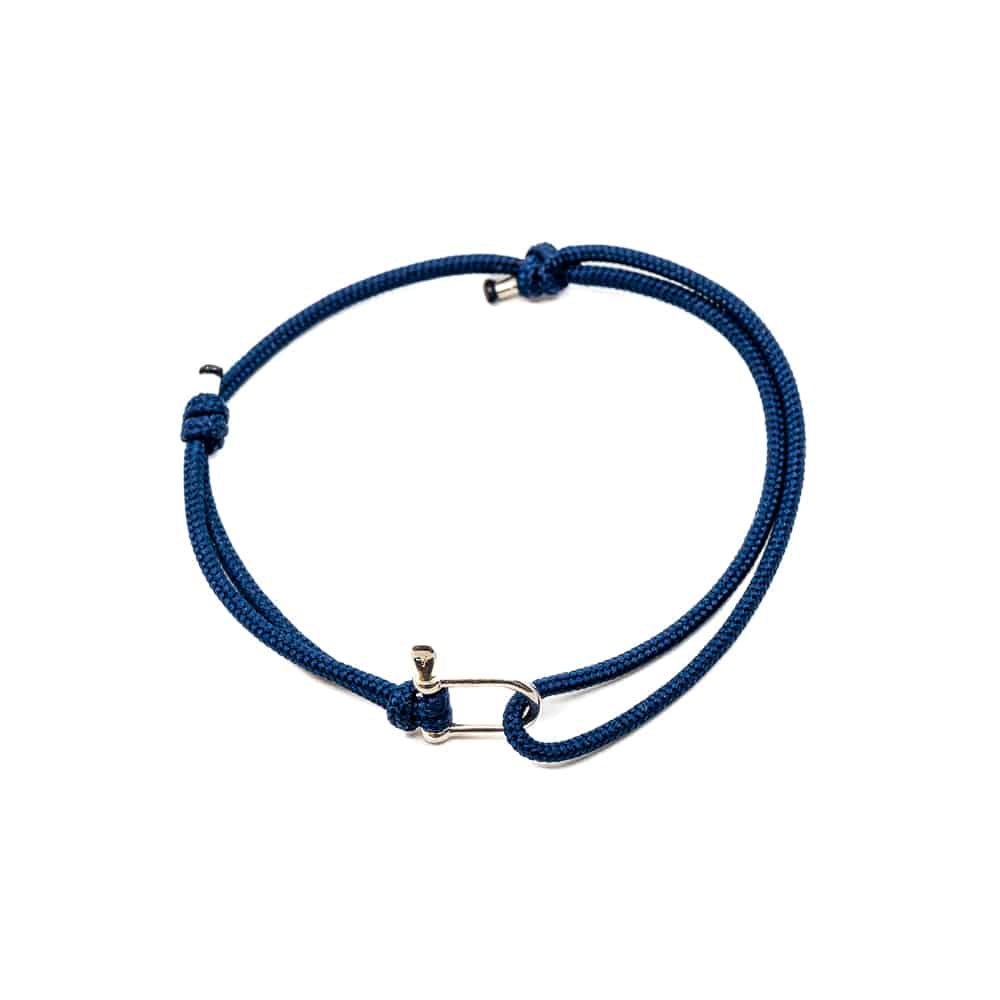 Bracelet femme bleu fabriqué à la main en France